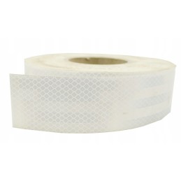 White reflective tape for a tractor