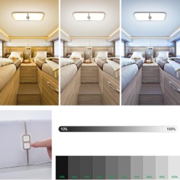 LED ceiling lamp 12v lighting for RVs, campers, trailers