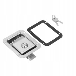 Metal lock for trailer doors