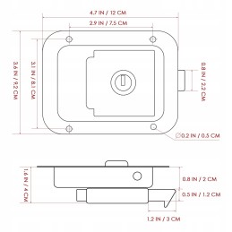 Metal lock for trailer doors