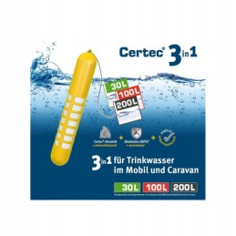 Pure water filter lilies 30l for a camper