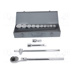 1 set x PROLINE - 18804 - Wrenches set, 6-angles,socket spanner, Chrom-vanadium steel