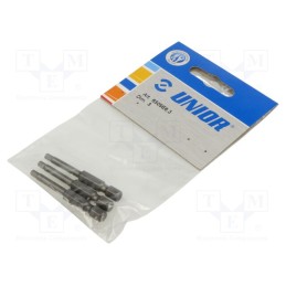1 pcs x UNIOR - 602526 - Screwdriver bit, hex key, HEX 3mm, Overall len: 50mm