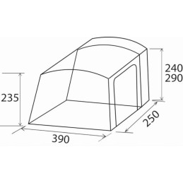 Hogar hc brunner car vestibule tent
