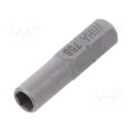 1 pcs x WIHA - 39964 - Adapter, Mounting: 1/4' (C6,3mm),hexagonal 4mm, with magnet