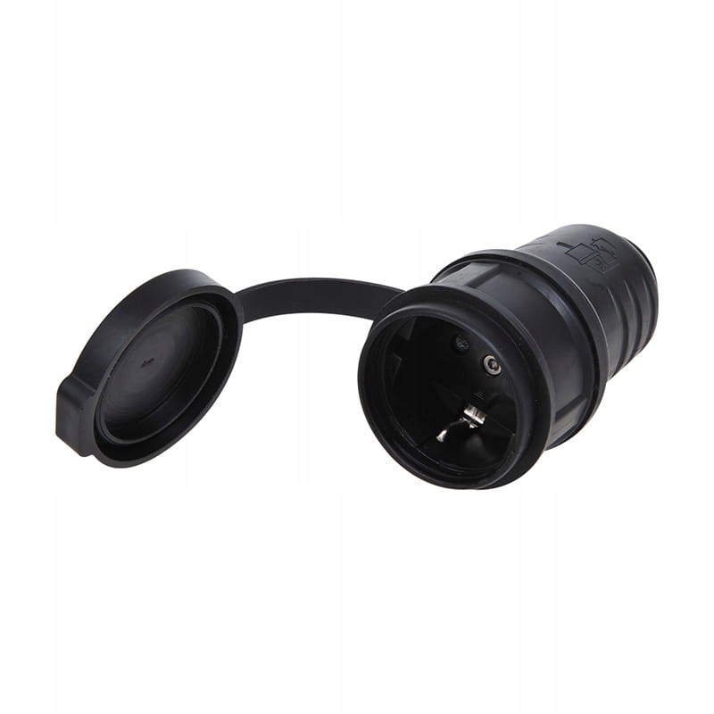 Schuko female socket, hermetic, tight cable