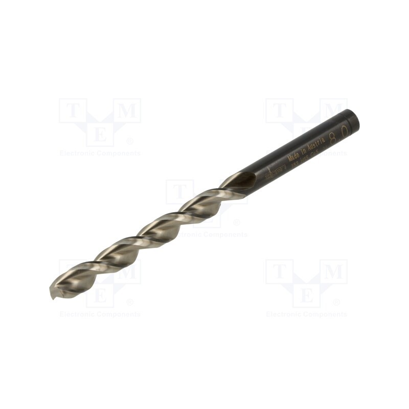 1 pcs x ALPEN-MAYKESTAG - 18300800100 - Drill bit, for metal, Ø: 8mm, L: 117mm, Working part len: 75mm