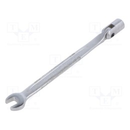 1 pcs x KING TONY - 1020-09 - Wrench, combination swivel head socket,with joint, L: 170mm