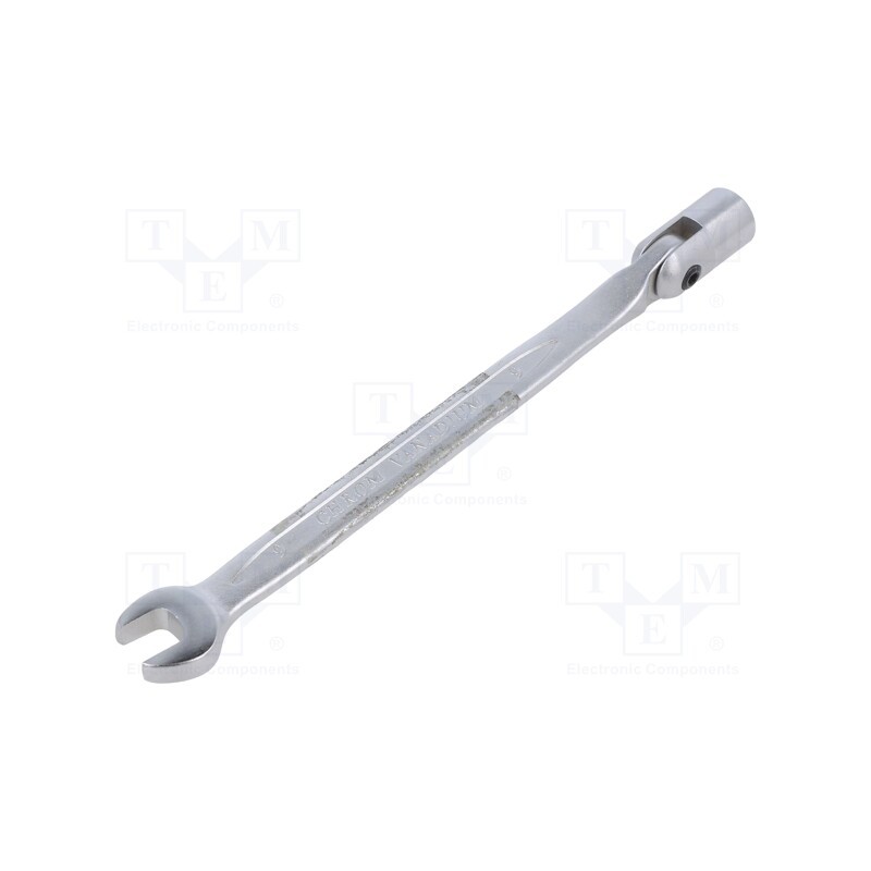 1 pcs x KING TONY - 1020-09 - Wrench, combination swivel head socket,with joint, L: 170mm