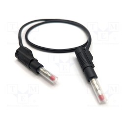 1 pcs x MUELLER ELECTRIC - 22.451-.25M-0 - Test lead, 32A, banana plug 4mm,both sides, Urated: 600V, black
