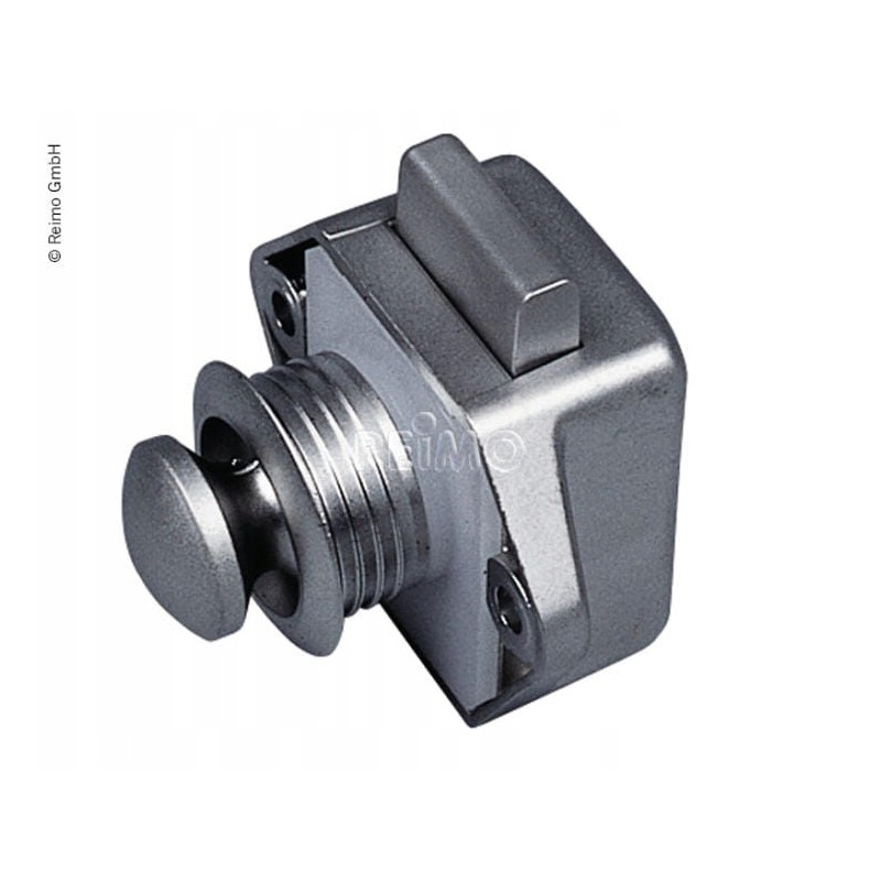 Push lock mini silver furniture lock