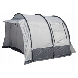 A vestibule tent for a Beyond Brunner camper