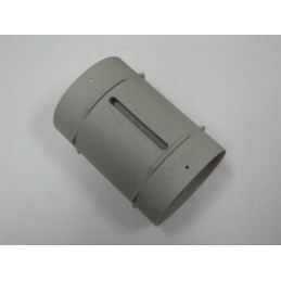 The aerator plugs the gray box into the trailer