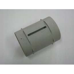 The aerator plugs the gray box into the trailer