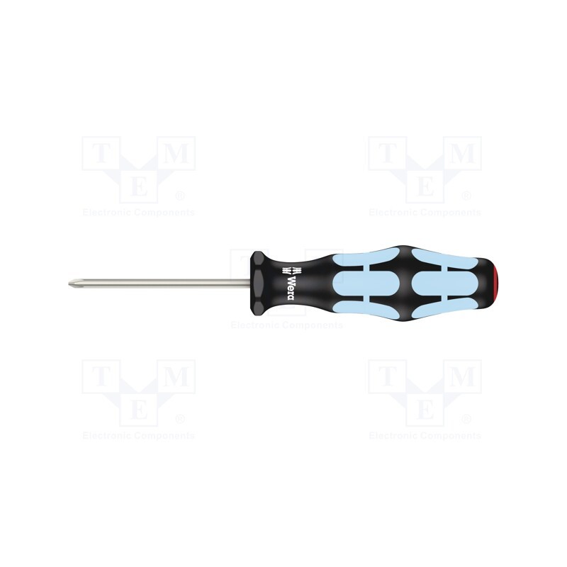 1 pcs x WERA - 5032020001 - Screwdriver, Phillips, PH0, Blade length: 60mm, Overall len: 141mm