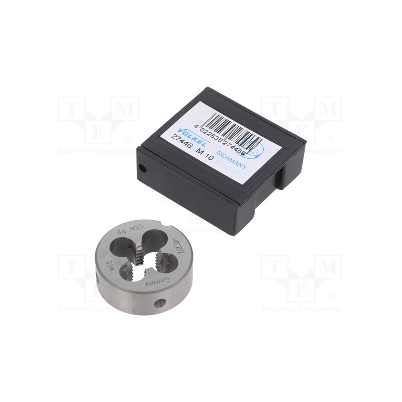 1 pcs x Vu00d6LKEL - 27446 - Threading die, high speed steel stal szybkotnąca HSS, M10, 1.5