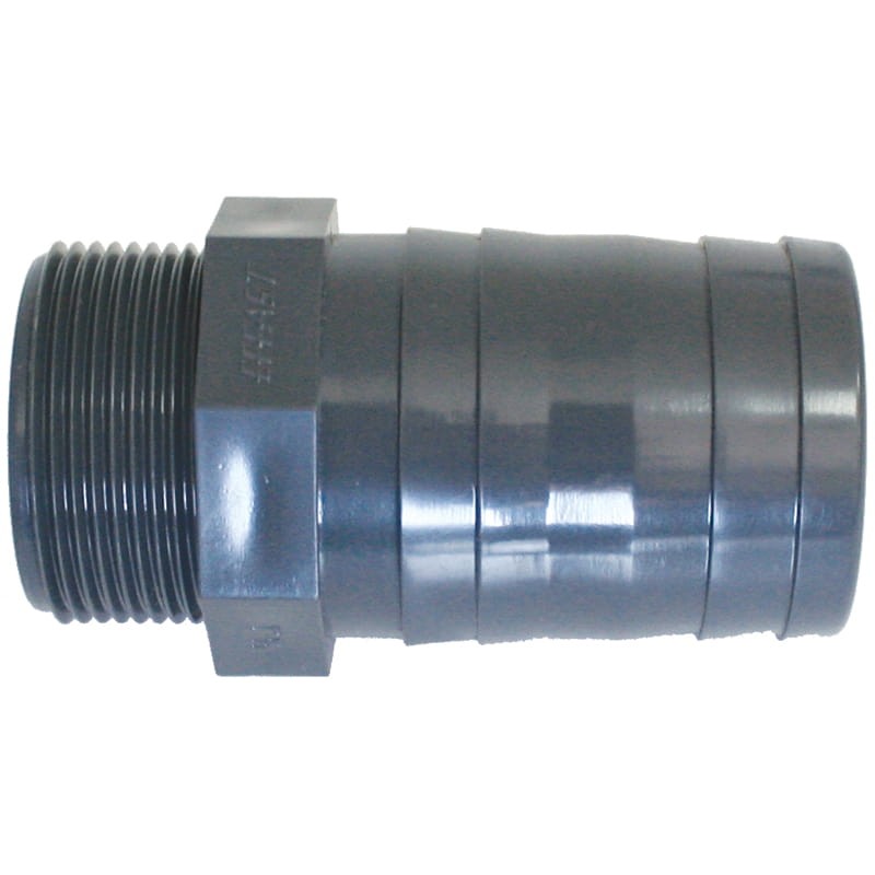 PVC connector, external thread 1, for 29mm hose