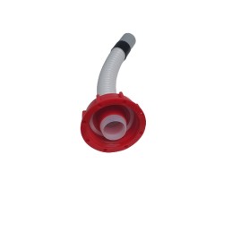 A hose with a DIN 61 nut for the water tank