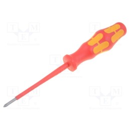 1 pcs x WERA - 5006150001 - Screwdriver, insulated, Phillips, PH0, Blade length: 80mm, 1kVAC