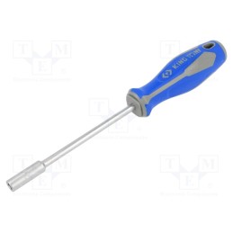 1 pcs x KING TONY - 1450-07 - Screwdriver, 6-angles socket, Blade length: 125mm