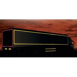 Self-adhesive reflective tape, yellow foil, 10 cm