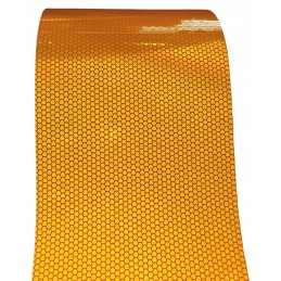 Self-adhesive reflective tape, yellow foil, 15 cm