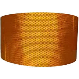 Self-adhesive reflective tape, yellow foil, 15 cm