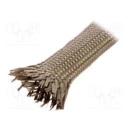 50 m x FAVIER - TBA-10-KH-50 - Insulating tube, basalt fiber, khaki, -260÷560°C, Øint: 10mm, TBA