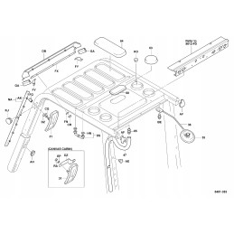 Oval skylight cabin trolley toyota 8 54153 26600 71