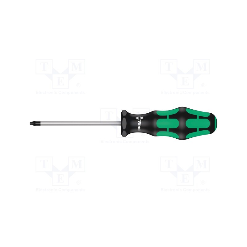 1 pcs x WERA - 5028012001 - Screwdriver, Torx®, TX25, Blade length: 100mm, Overall len: 105mm