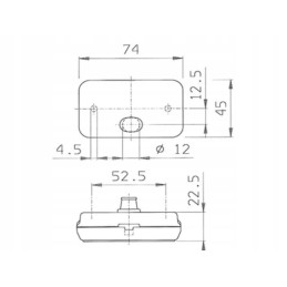 Jokon orange marker lamp for trailer