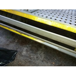 2x contour reflective tape self-adhesive roll 25 meters 25m x 5cm yellow