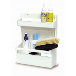 Bathroom shelf for a Hobox Brunner camper trailer