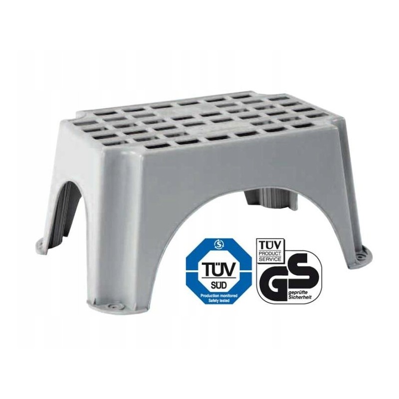 Entrance step gray 150kg