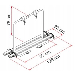 Carry bike caravan xl a blue bike rack