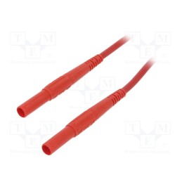 1 pcs x STu00c4UBLI - 66.9392-15022 - Test lead, 32A, banana plug 4mm,both sides, Len: 1.5m, red