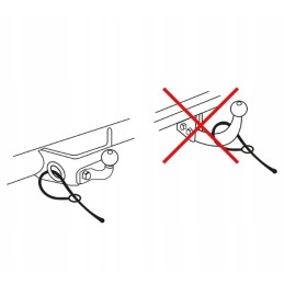 Emergency skidding rope for overrun brake 1 5 m