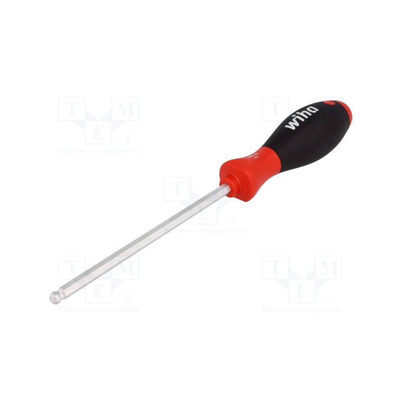 1 pcs x WIHA - 26331 - Screwdriver, hex key,spherical, HEX 6mm, SoftFinish®