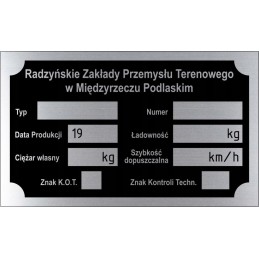 Międzyrzecz trailer nameplate