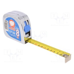 1 pcs x MEDID - CL-1825 - Measuring tape, L: 8m, Width: 25mm, Enclos.mat: ABS, measure