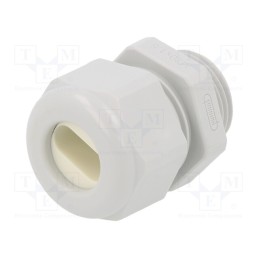 1 pcs x HUMMEL - 1.587.2018.50 - Cable gland, M20, 1.5, IP65, polyamide, grey, Holes no: 1, 14x6mm