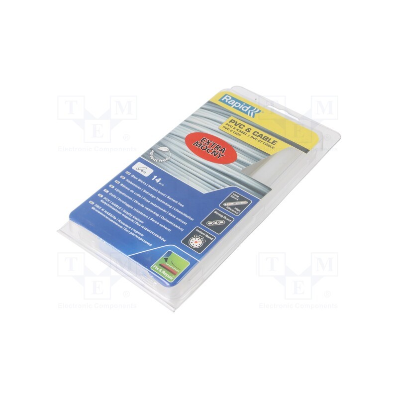 1 pcg x RAPID - 40107363 - Hot melt glue, Ø: 12mm, transparent, L: 190mm, Temp: 170÷190°C