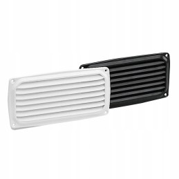 PVC ventilation grille 200x100mm black for boats