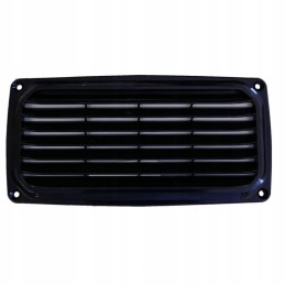 PVC ventilation grille 200x100mm black for boats