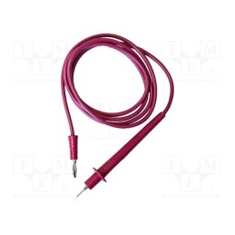 1 pcs x MUELLER ELECTRIC - BU-2641-D-48-2 - Test lead, 10A, probe tip,banana plug 4mm, Urated: 600V, Len: 1.2m