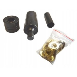 Eyelet for tarpaulin 12 5mm, crimp riveter set