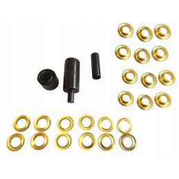 Eyelet for tarpaulin 12 5mm, crimp riveter set