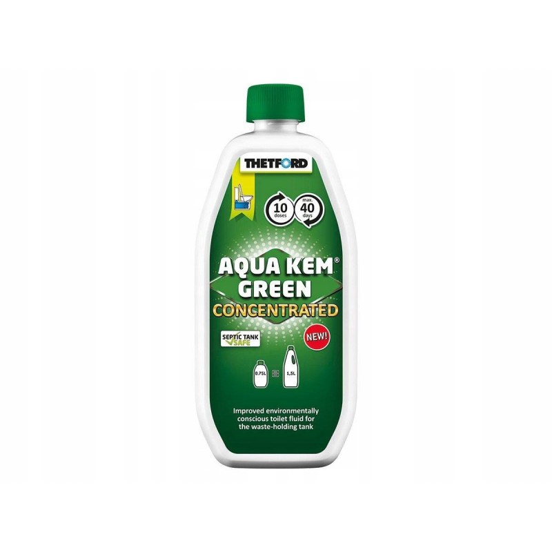 Liquid 0 75l for tourist toilets thetford aqua kem green concentrate
