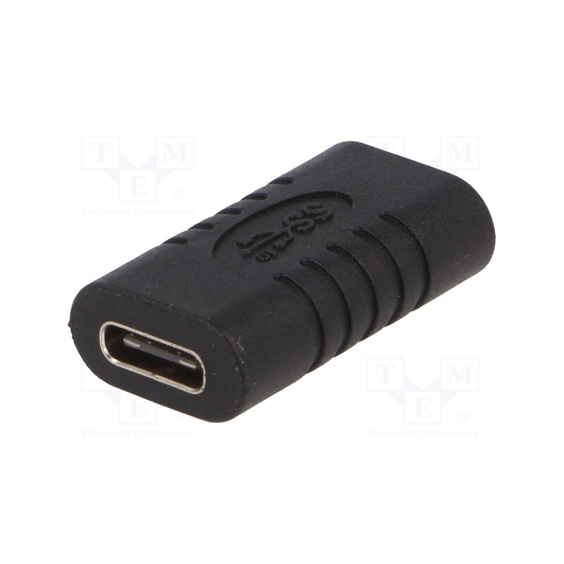 1 pcs x Goobay - 45401 - Adapter, USB 3.0, USB C socket,both sides, black