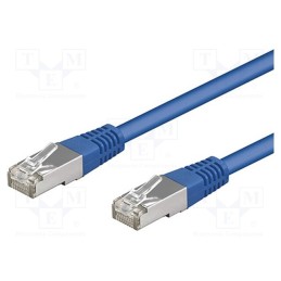 1 pcs x Goobay - 68055 - Patch cord, SF/UTP, 5e, stranded, CCA, PVC, blue, 2m, 26AWG